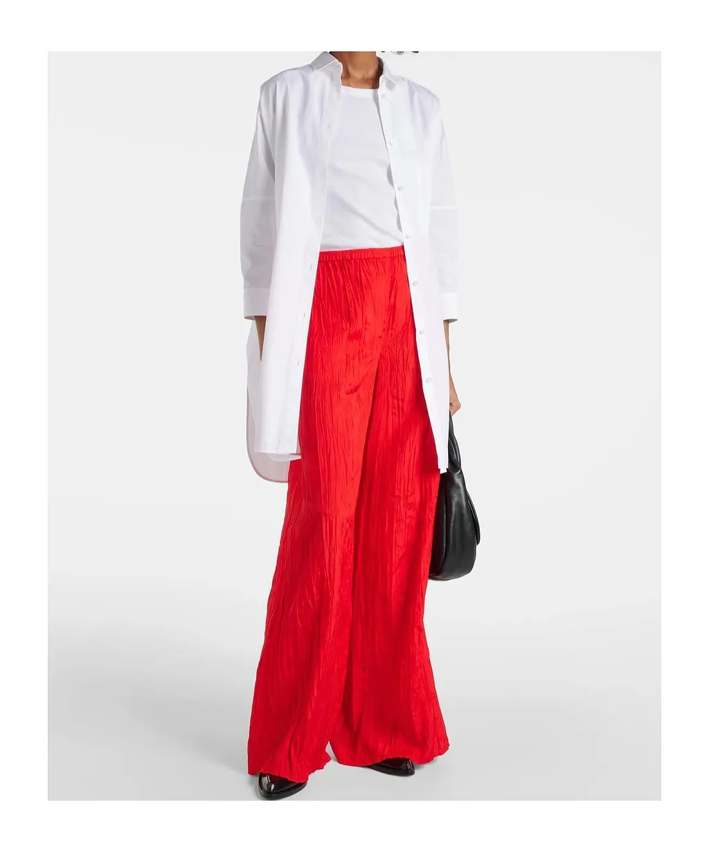 Thoresby Pleated Wide-Leg Track Pants
