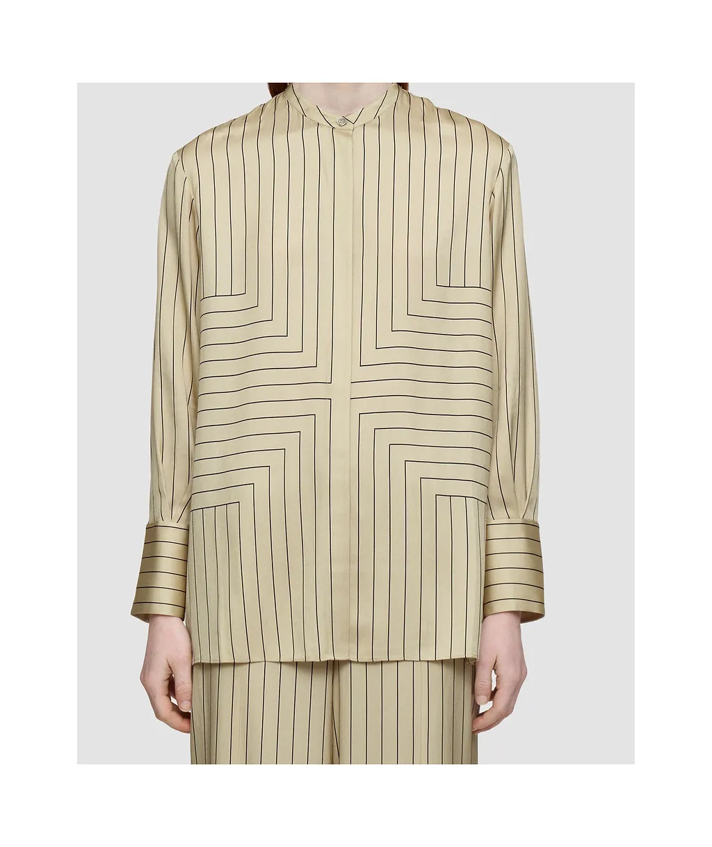 Striped-Geometric Shirt