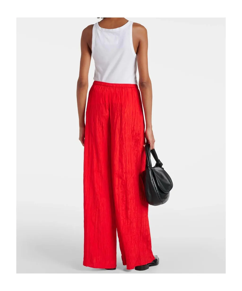 Thoresby Pleated Wide-Leg Track Pants