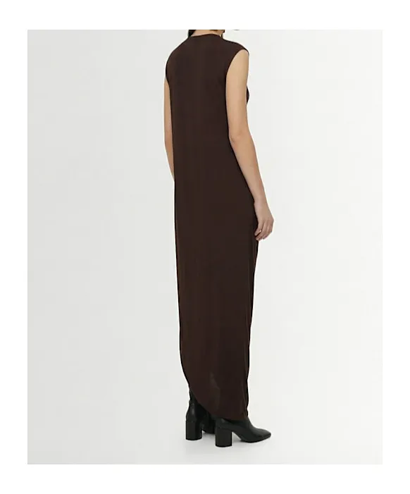 Stretch Viscose Double-Layer Long Dress