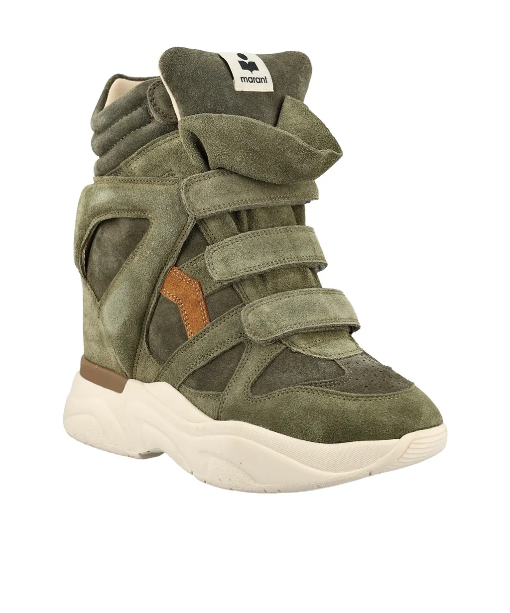 Isabel Marant Balskee Velcro High-Top Sneakers