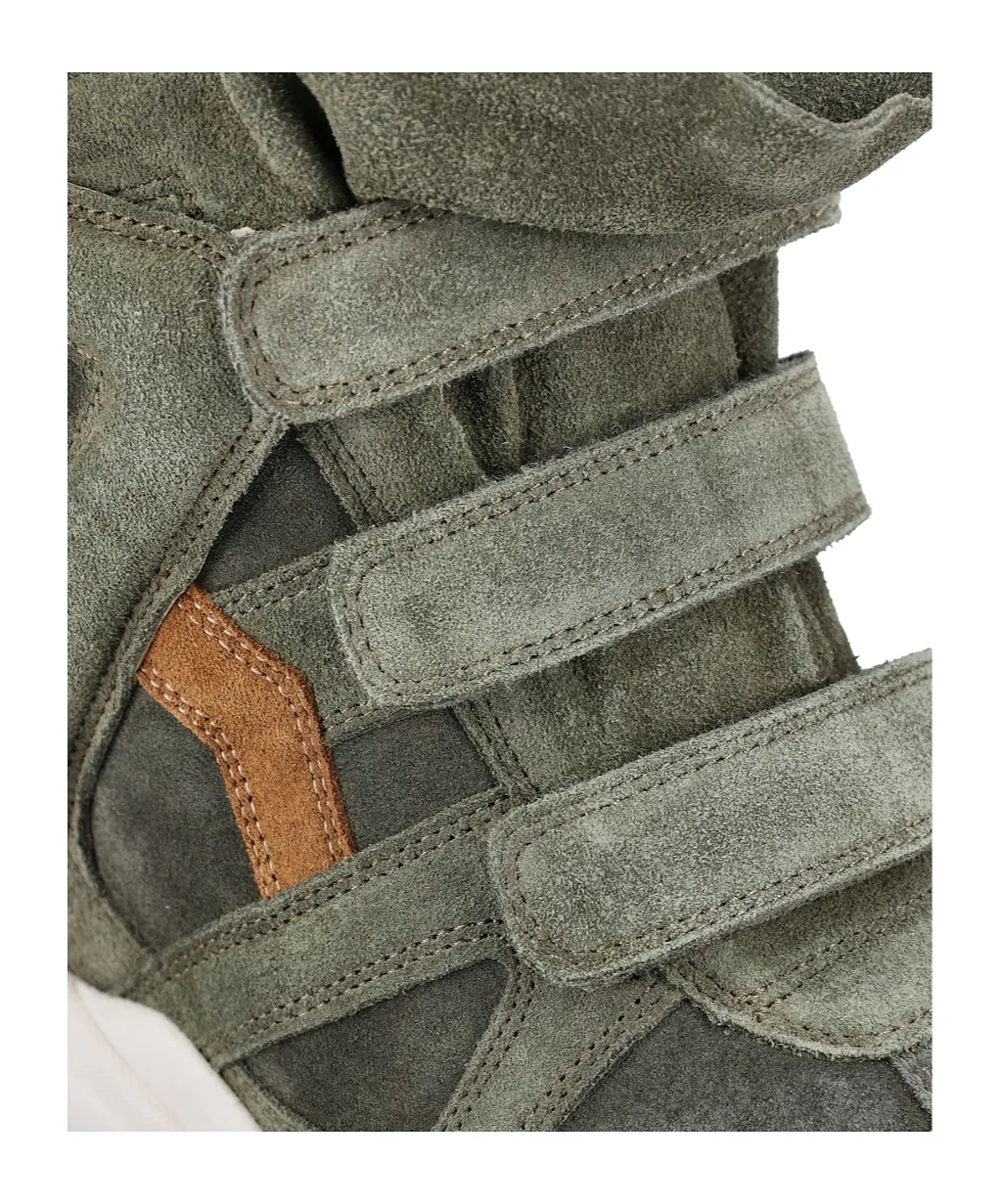 Isabel Marant Balskee Velcro High-Top Sneakers