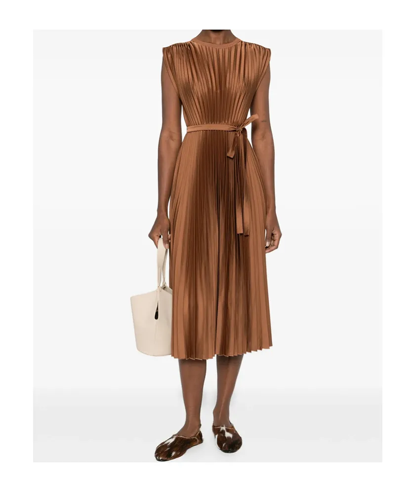 Volta Pleated Midi Dress