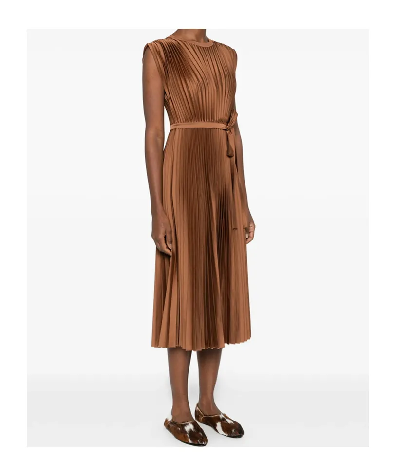Volta Pleated Midi Dress