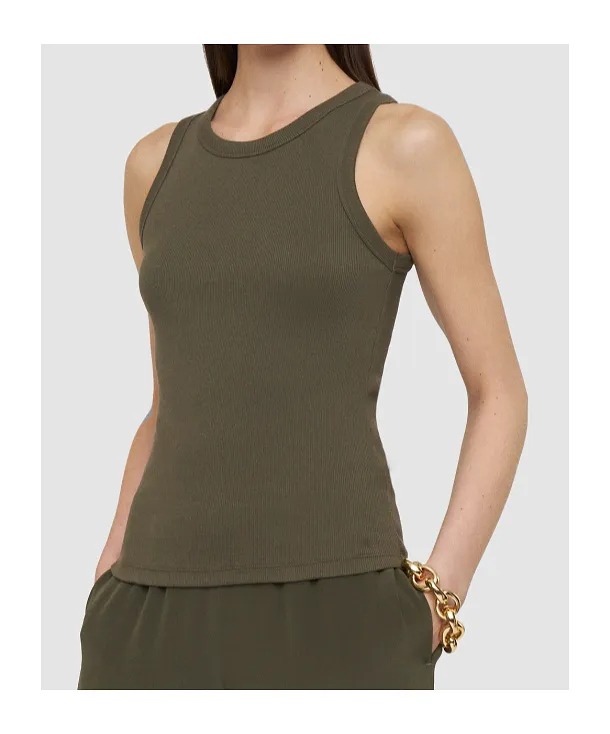 Yeux Cotton Rib Vest
