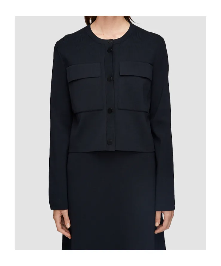 Viscose Knit Stretch Cardigan Jacket