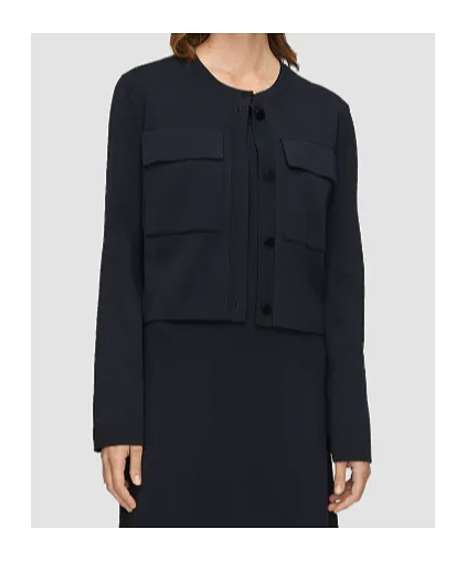 Viscose Knit Stretch Cardigan Jacket