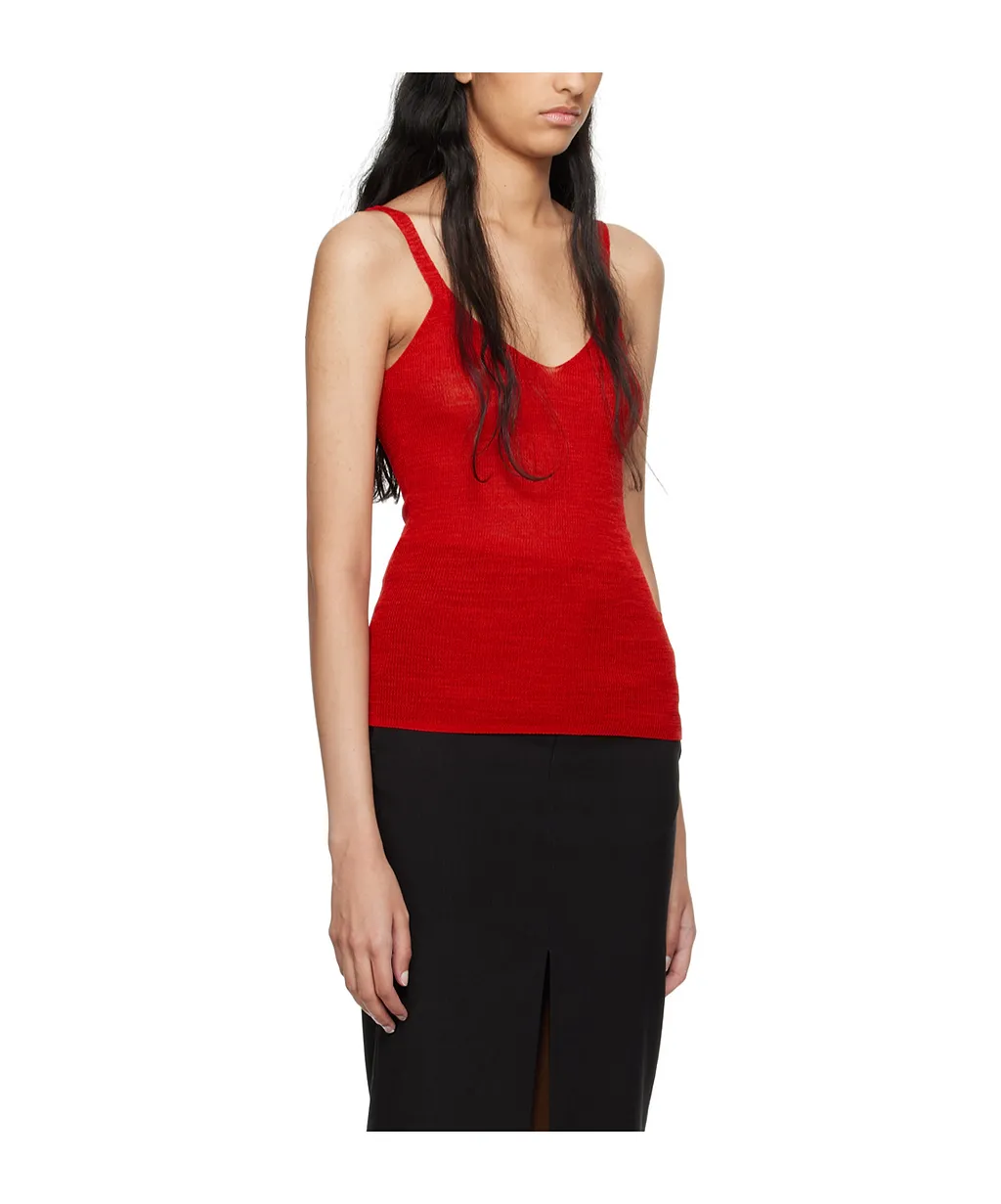 Scoop-Neck Sleeveless Top