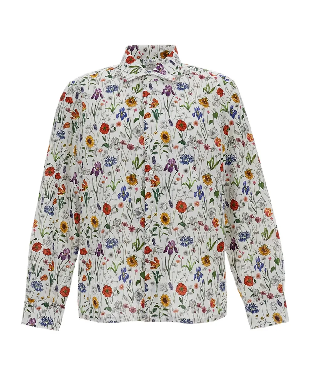 Junya Watanabe Man Floral-Printed Buttoned Shirt