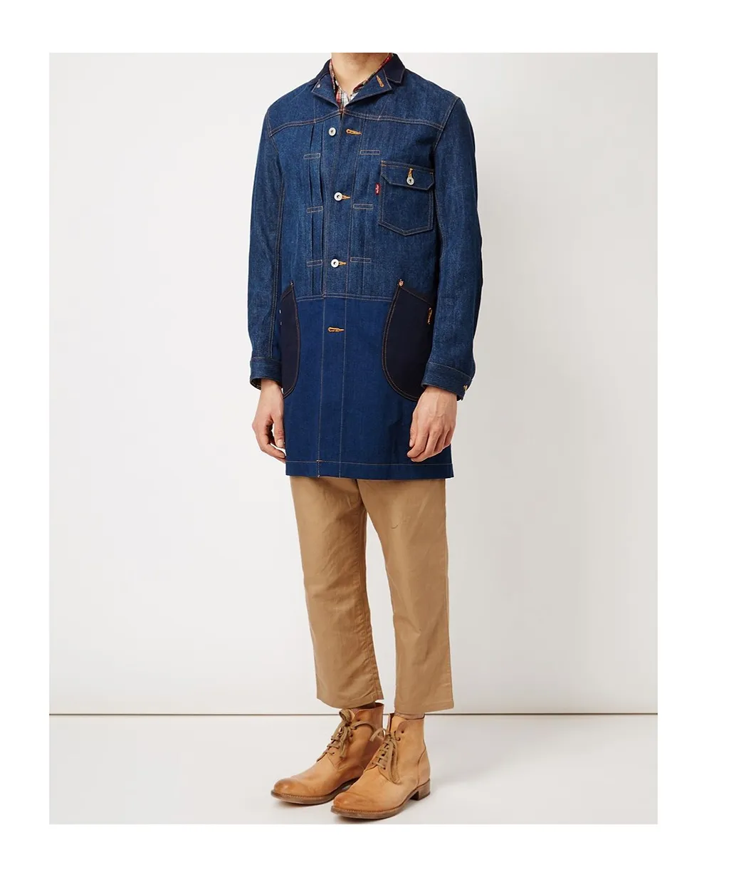 Patch Pocket Denim Coat