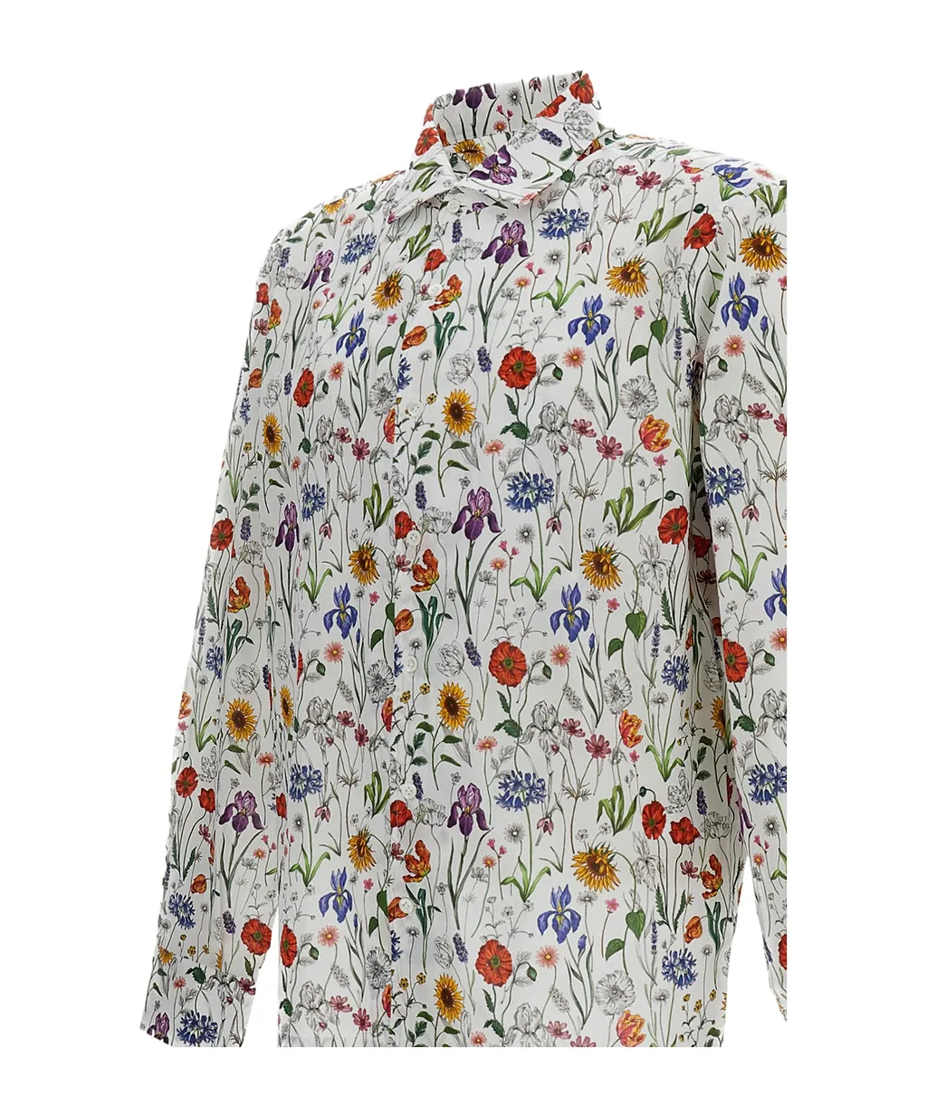 Junya Watanabe Man Floral-Printed Buttoned Shirt