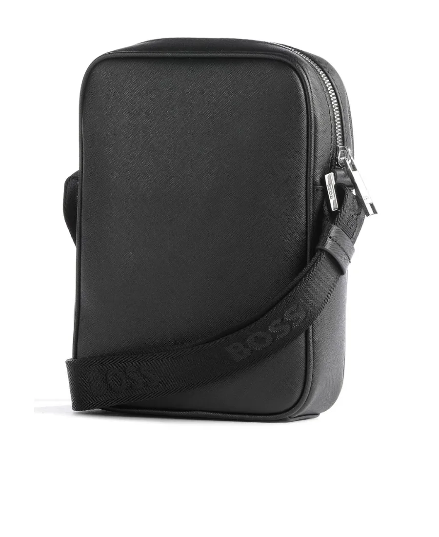 Hugo Boss Logo Detailed Zipped Messenger Bag