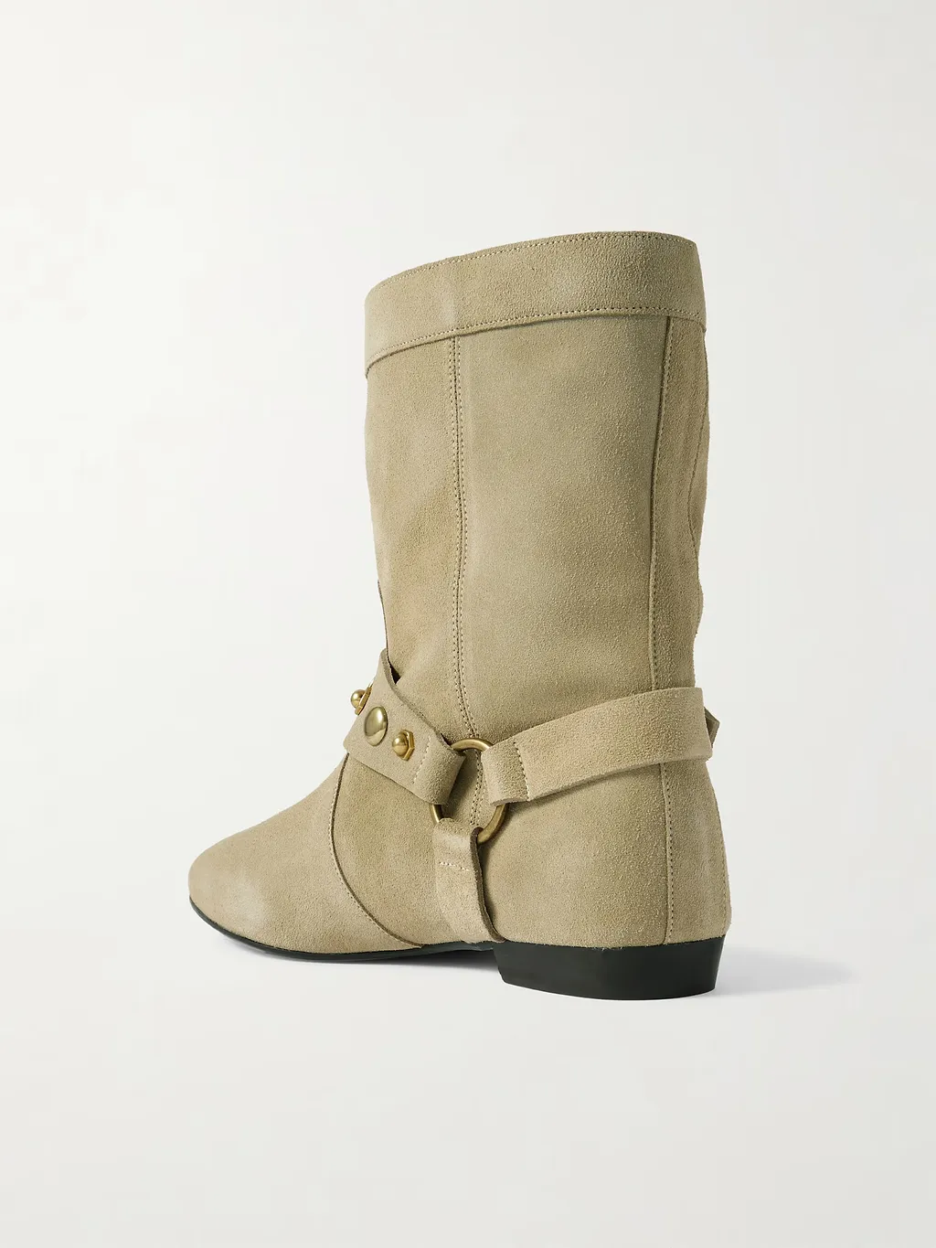 Stania Studded Suede Ankle Boots