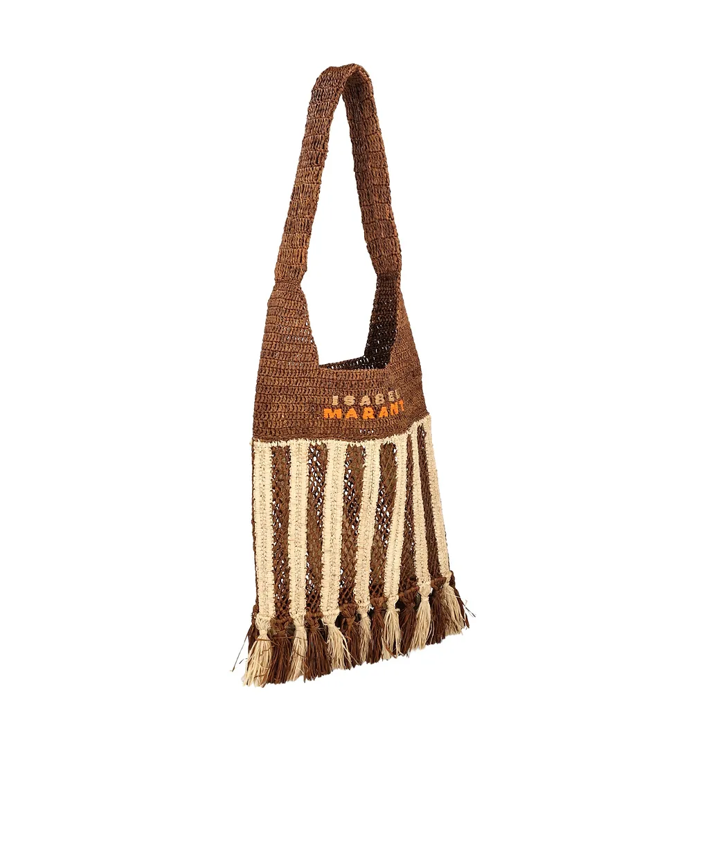 Isabel Marant Fringed Raffia Tote Bag