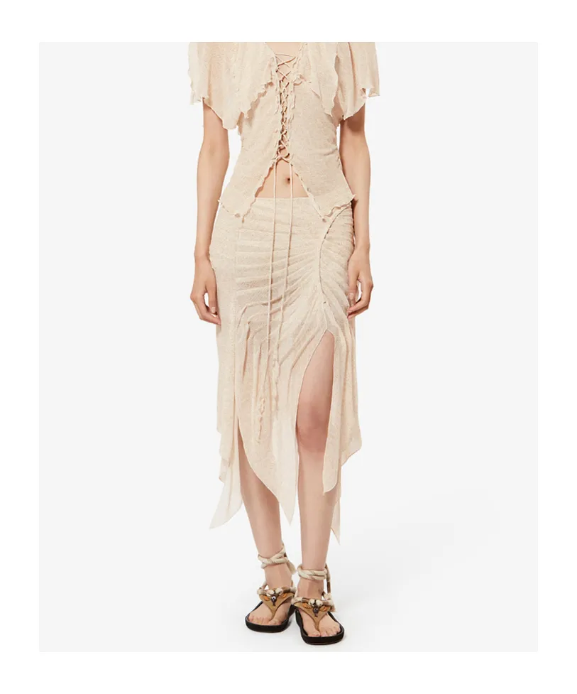 Isabel Marant Taylora Draped Midi Skirt