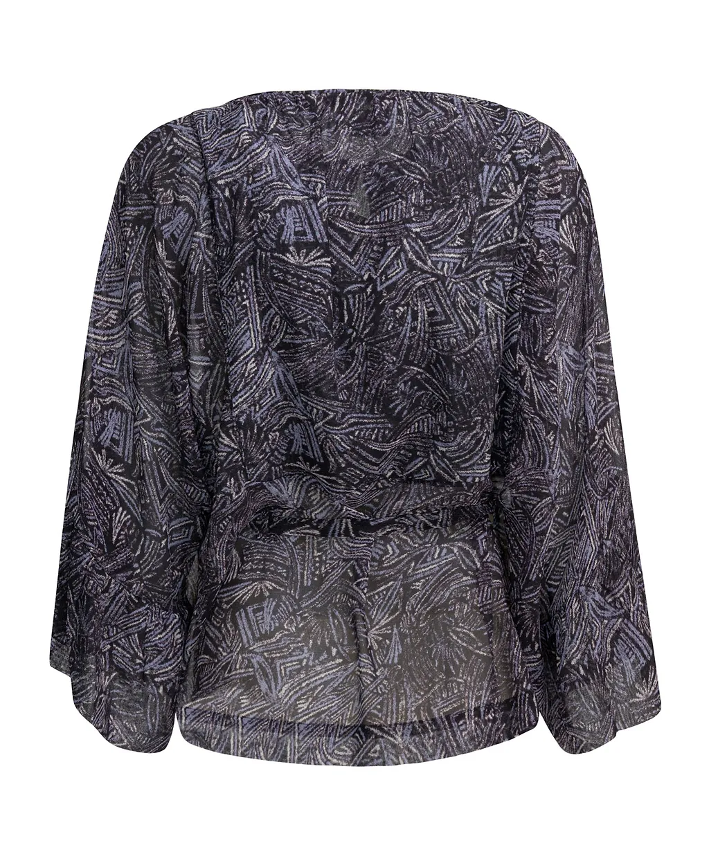 Isabel Marant Tekia Printed Drawstring Blouse