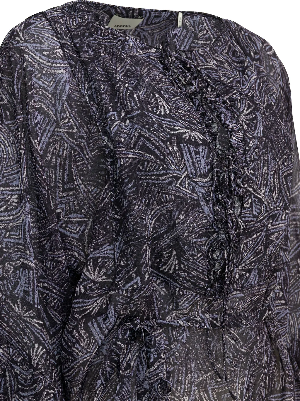 Isabel Marant Tekia Printed Drawstring Blouse