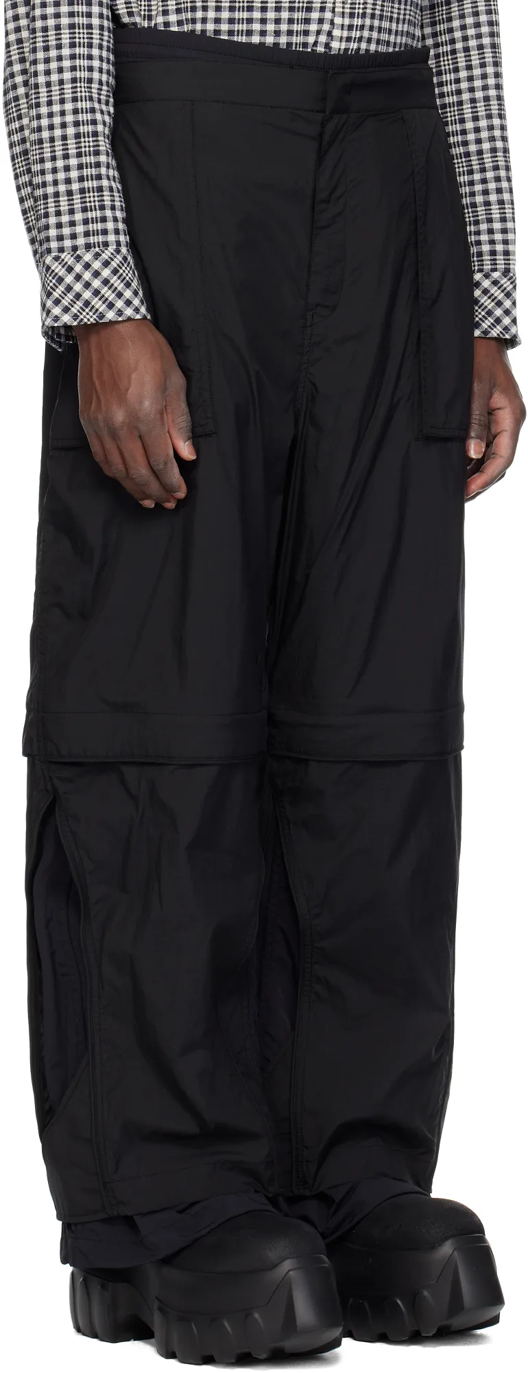 Nylon Layered Trousers