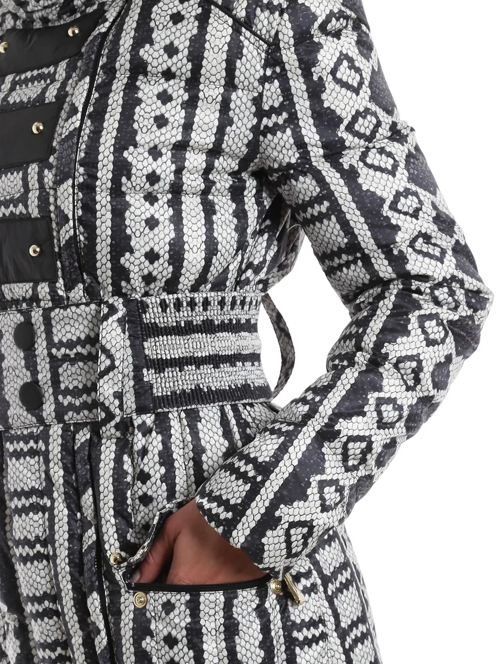 Snake Print Down Jacket