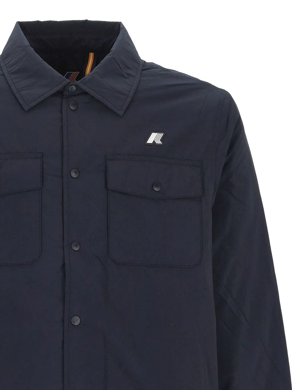 K-Way Logo Patch Press-Stud Jacket