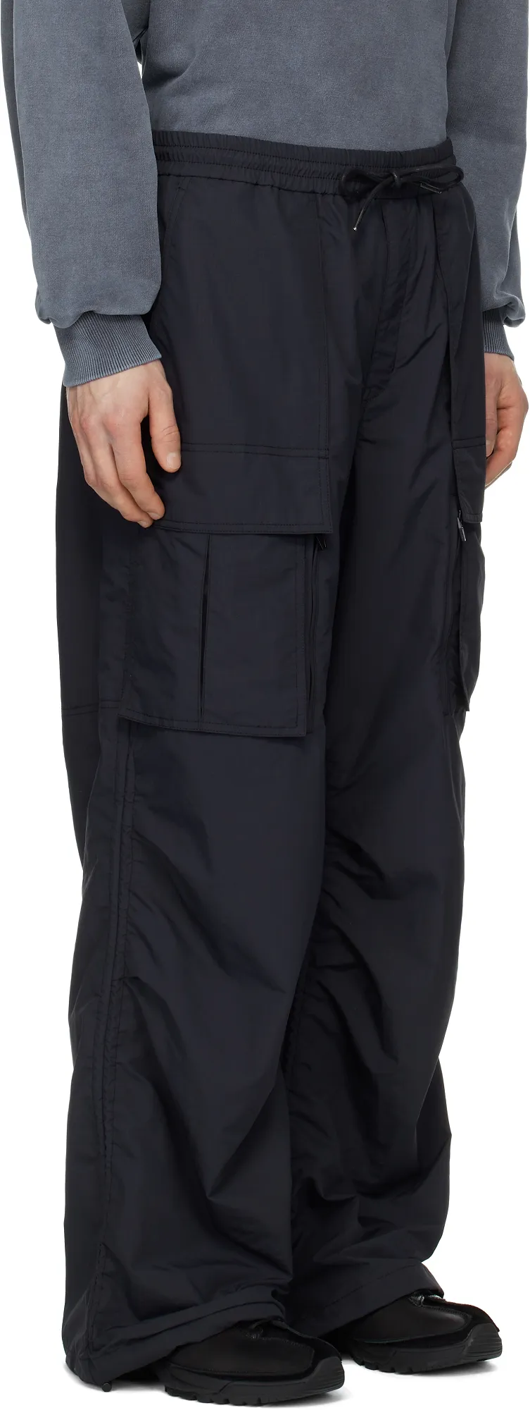 Ripstop Poly Puckering Cargo Pants