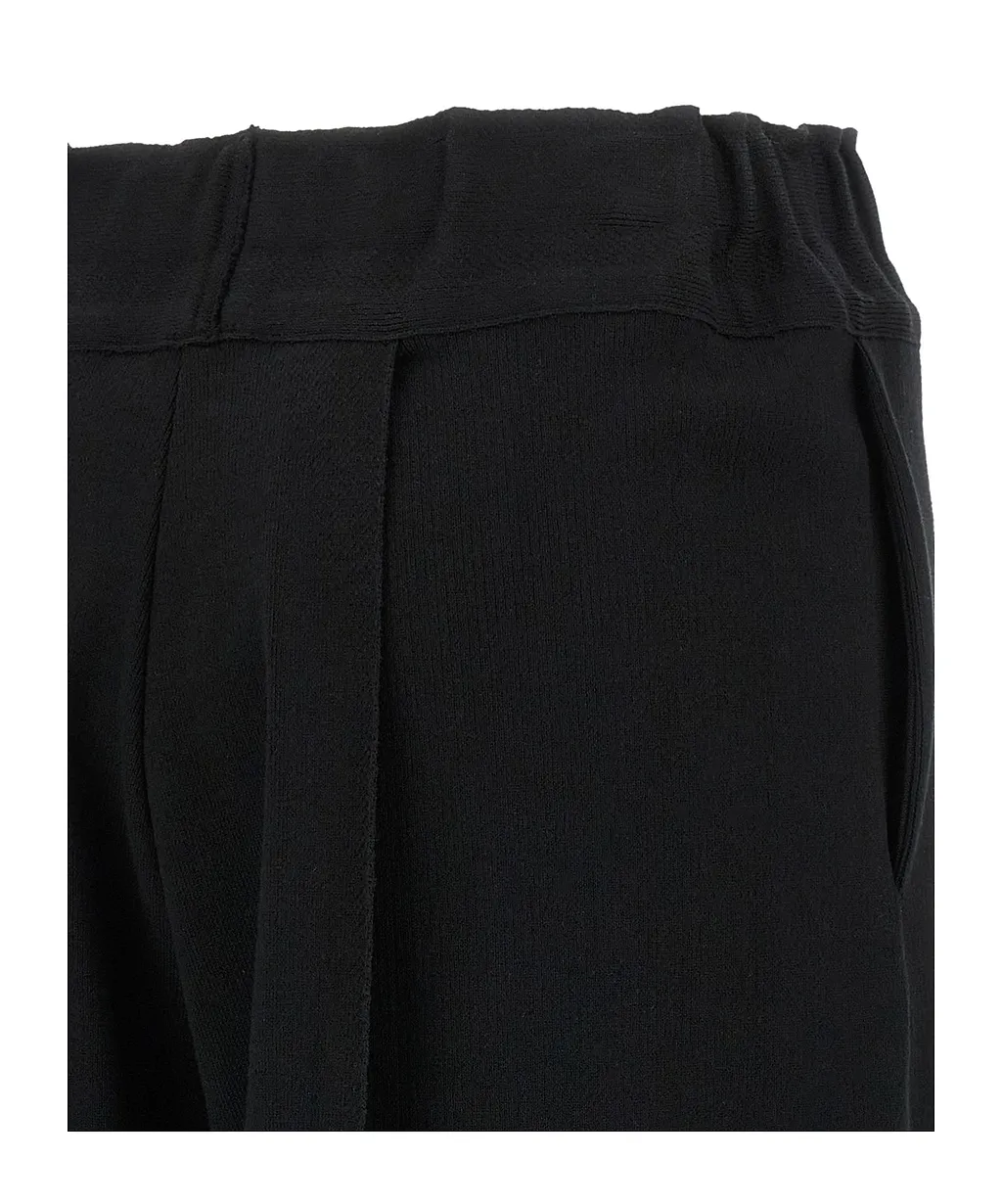 Issey Miyake Campagne Cropped Wide-Leg Pants
