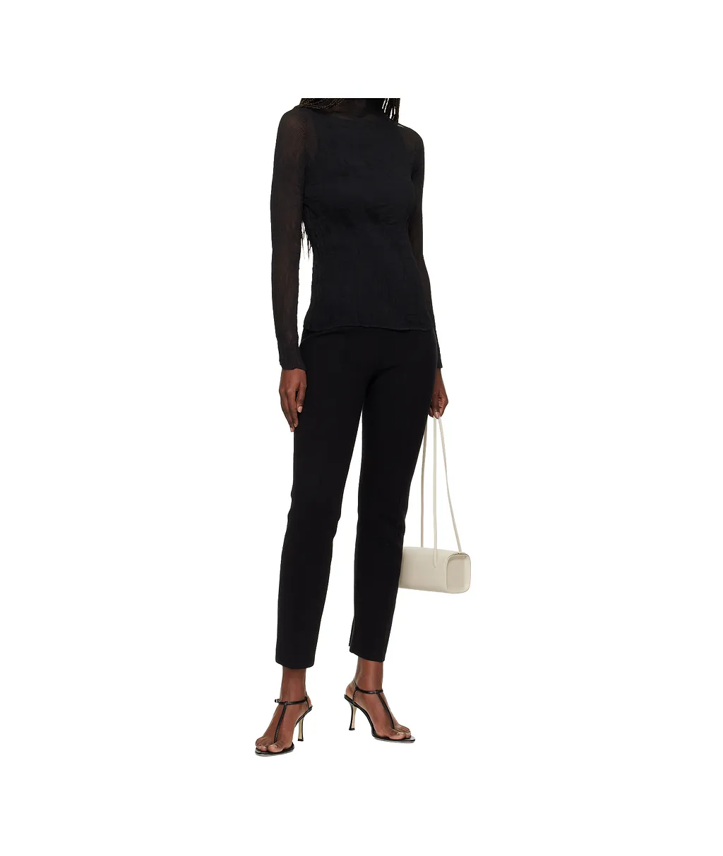 High-Neck Long-Sleeve Top