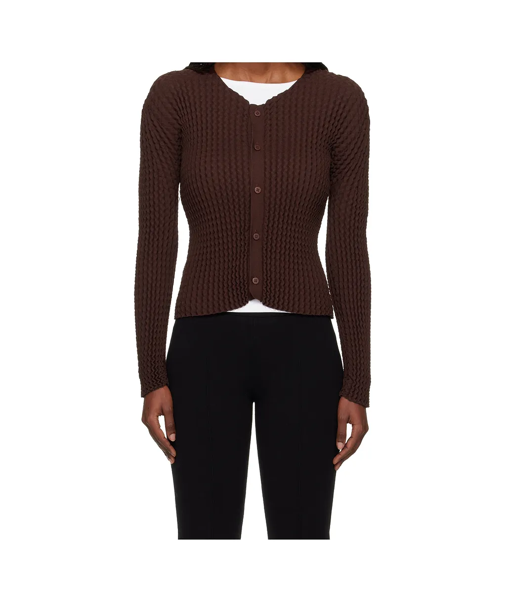 Button-Down Long-Sleeved Knitwear