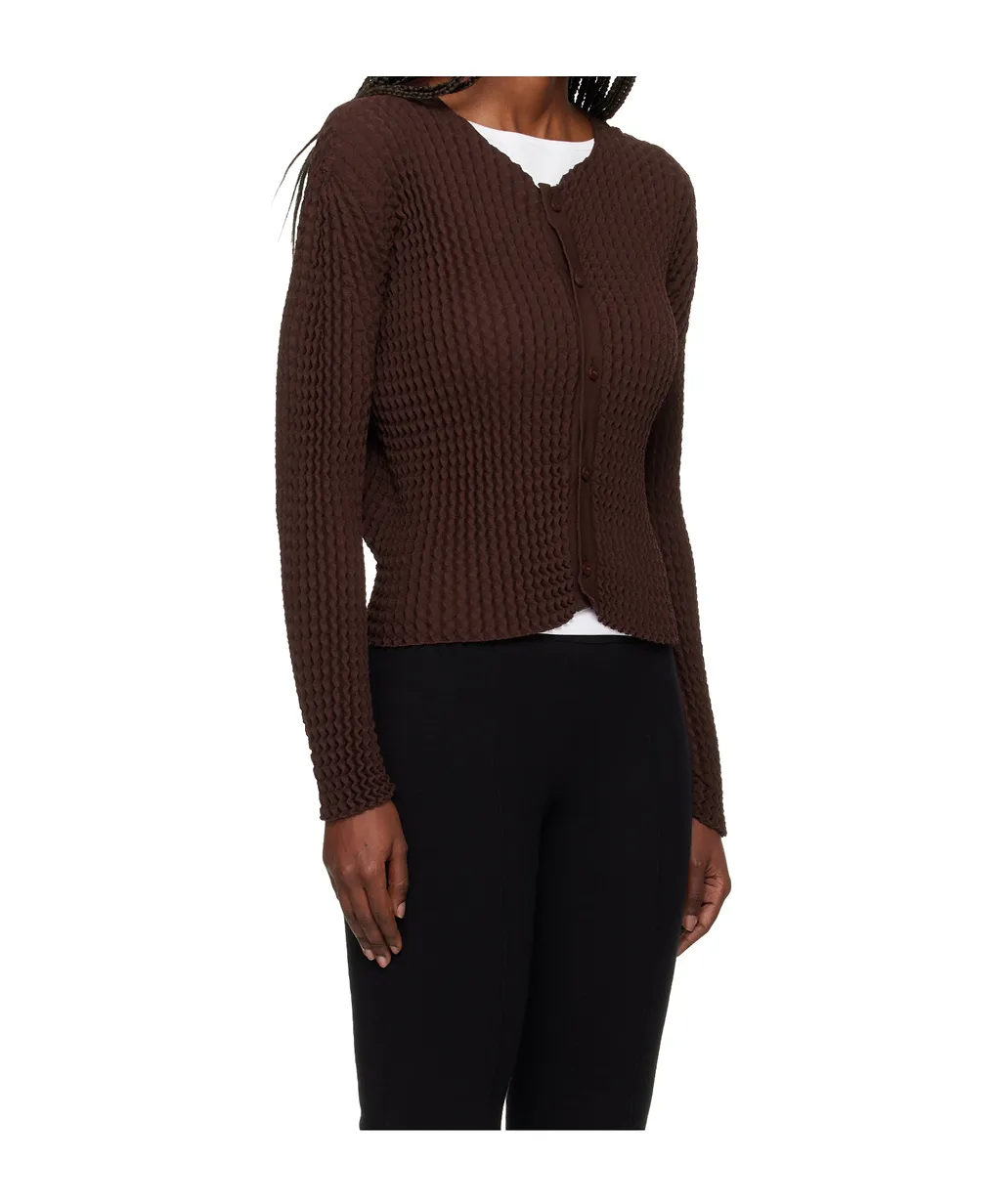 Button-Down Long-Sleeved Knitwear