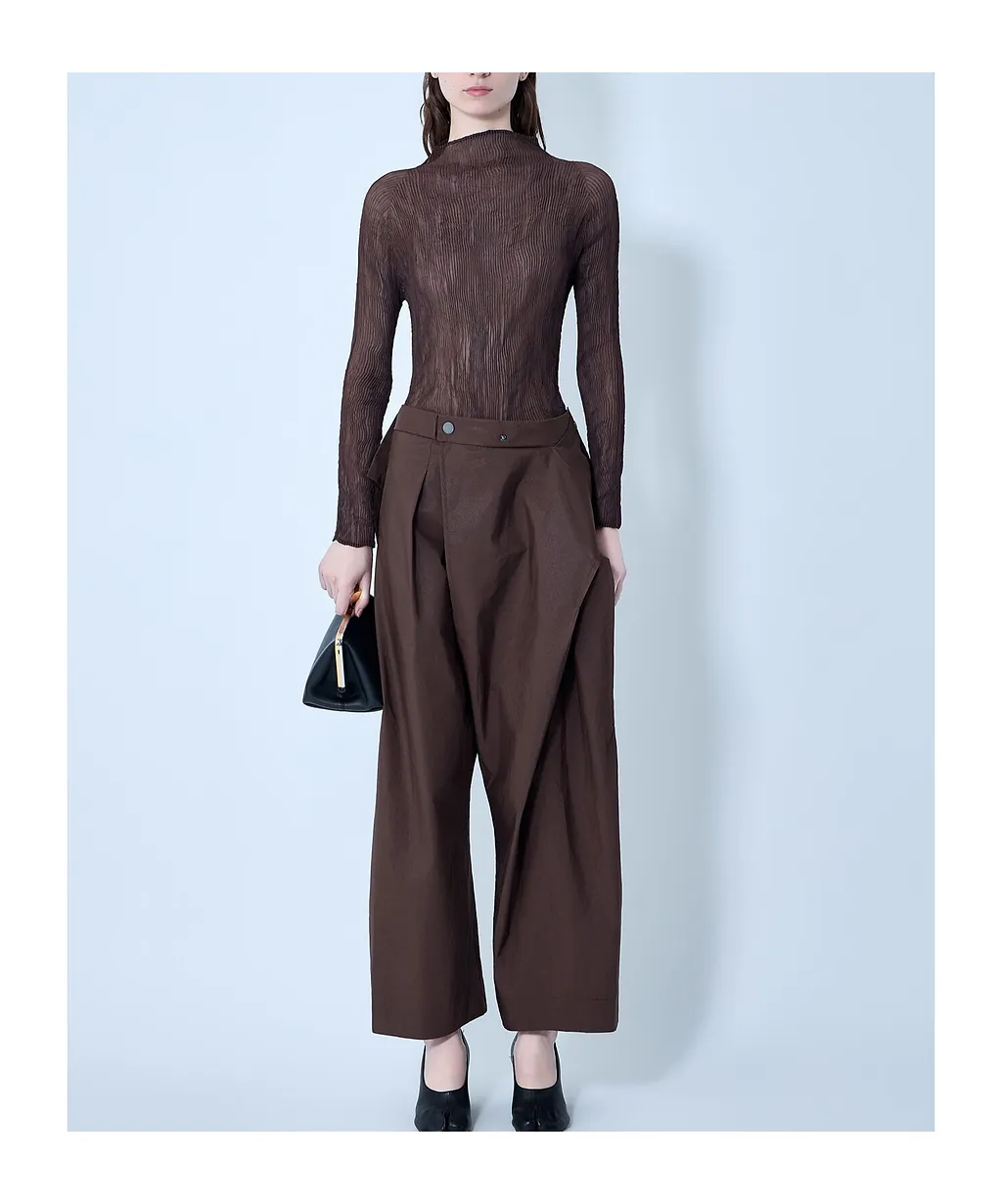 High-Neck Long-Sleeved Top