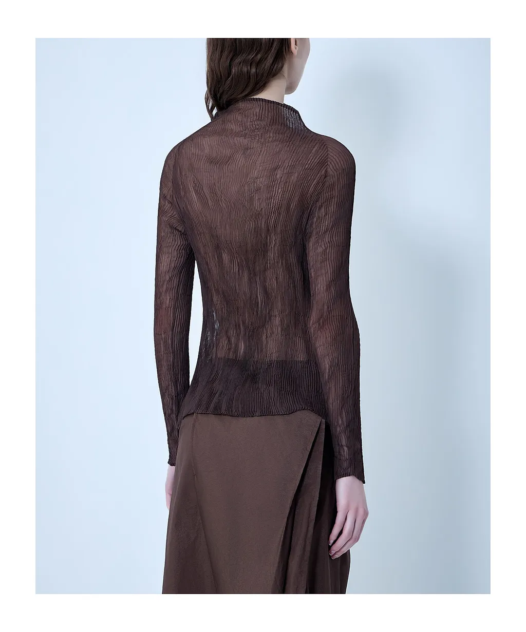 High-Neck Long-Sleeved Top