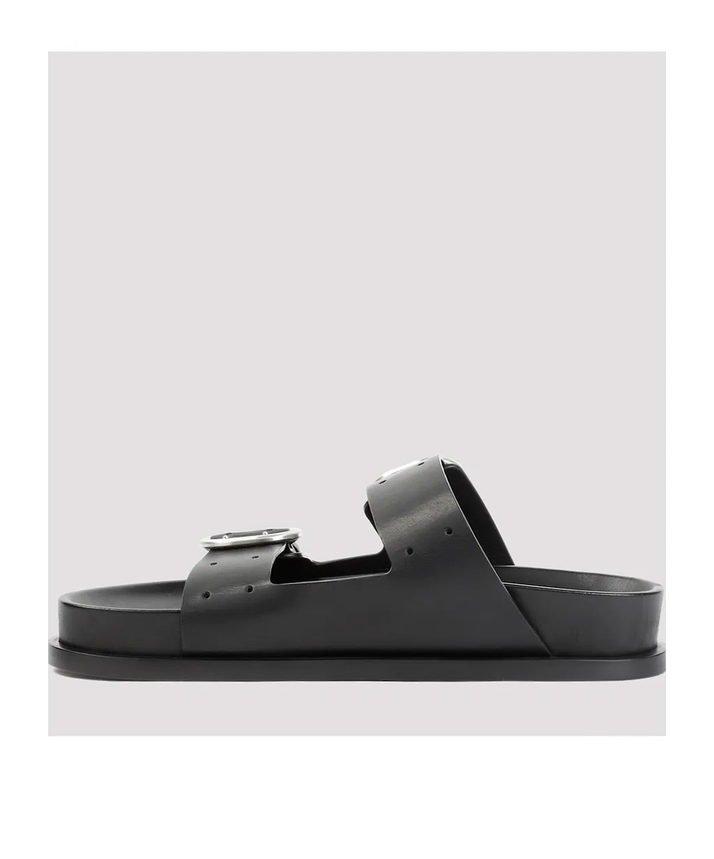 Jil Sander Double Buckled Open Toe Sandals