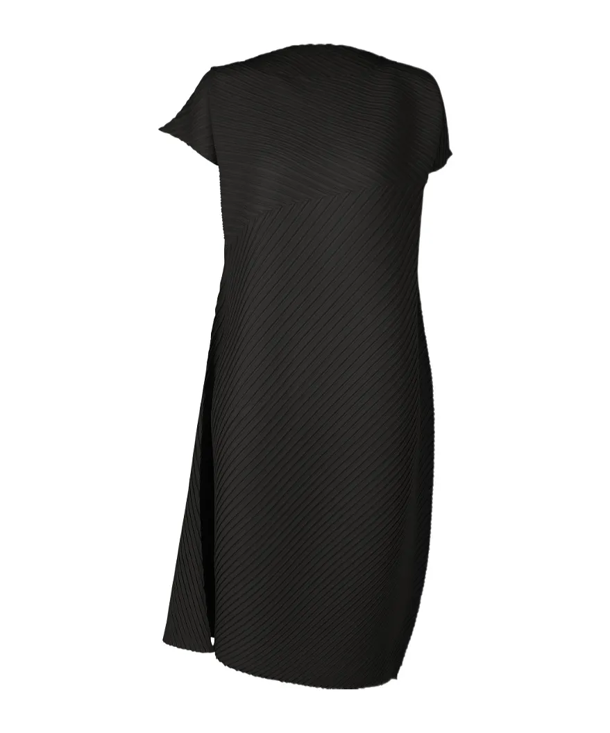 Pleated Midi Dress