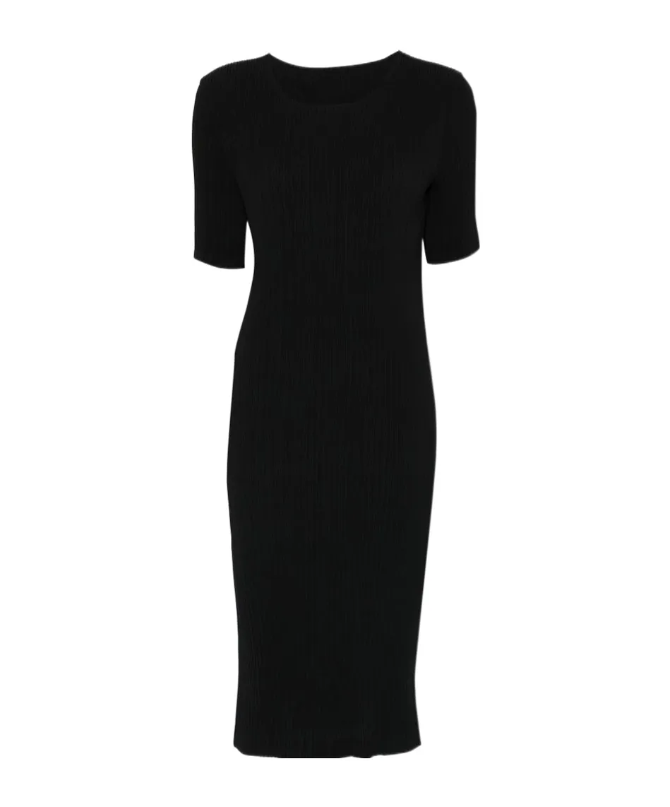 Pleated Midi Dress