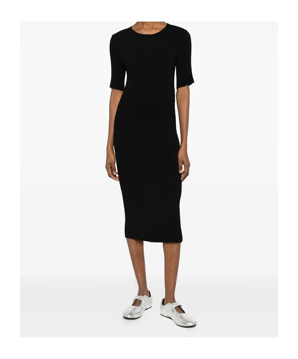 Pleated Midi Dress