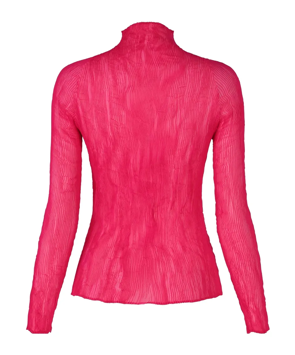 Textured Long-Sleeve Top