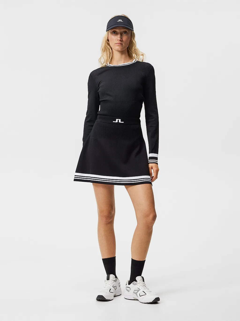Frida Striped Knitted Miniskirt