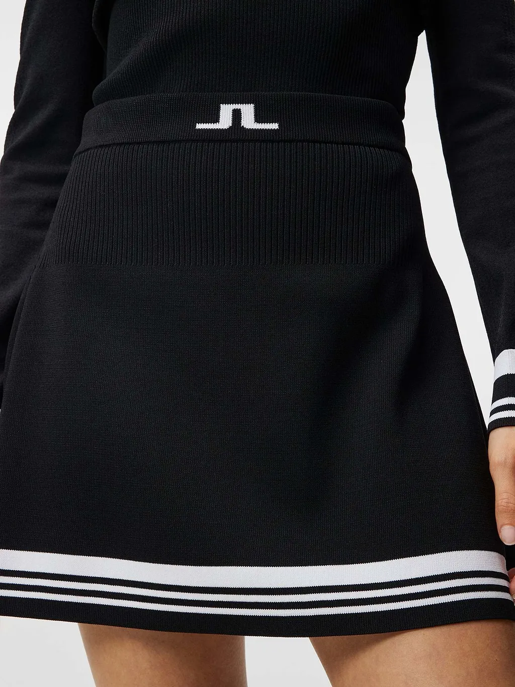 Frida Striped Knitted Miniskirt