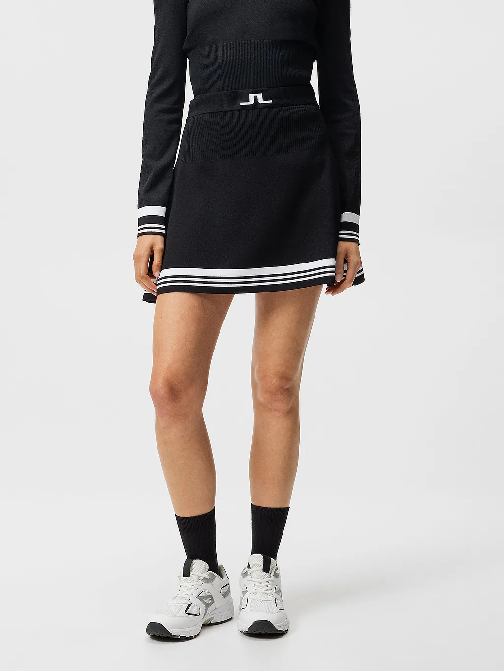 Frida Striped Knitted Miniskirt