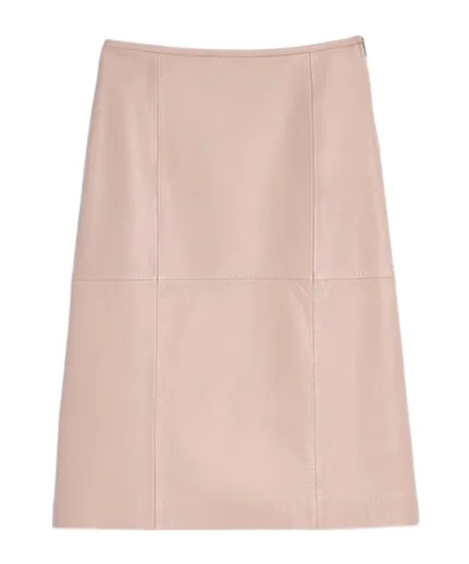 Jil Sander Midi Leather Skirt
