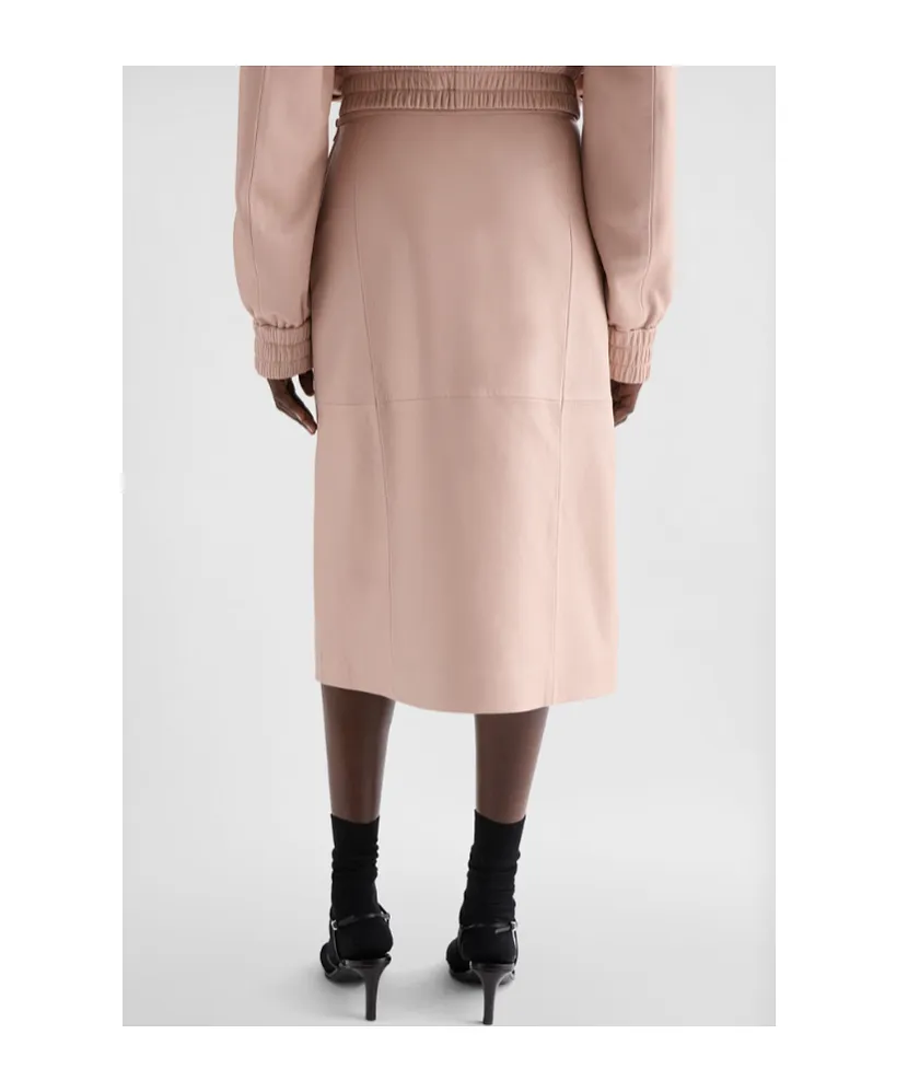 Jil Sander Midi Leather Skirt