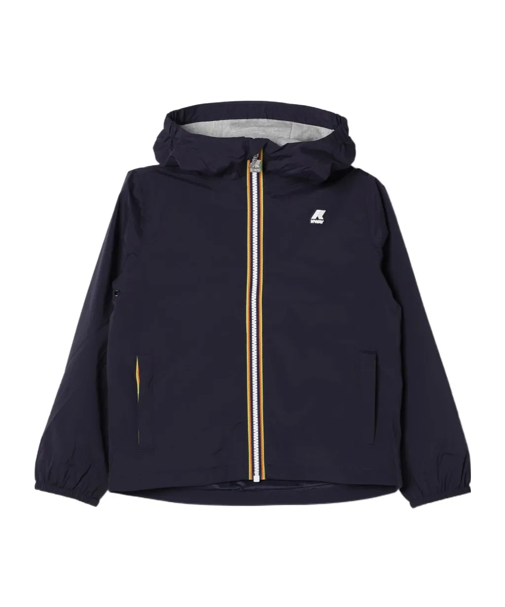 K-Way Kids Zipped Hooded Rain Jacket