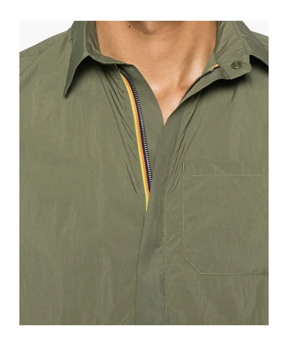Zippered Short Sleeve Shirt