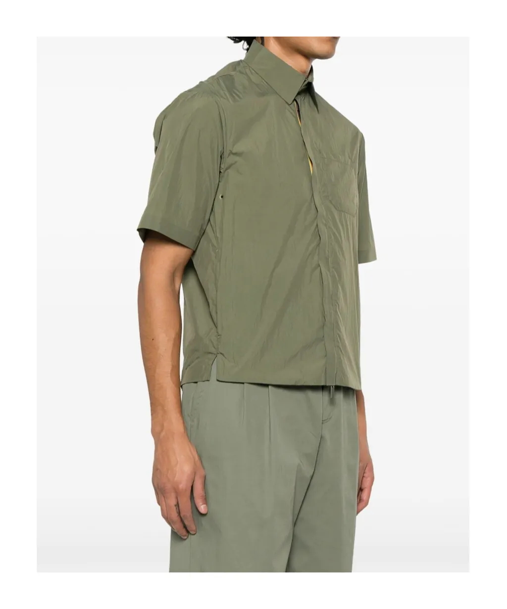 Zippered Short Sleeve Shirt