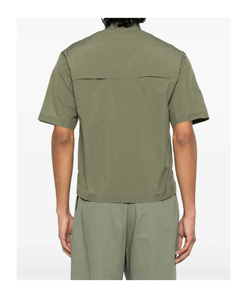 Zippered Short Sleeve Shirt