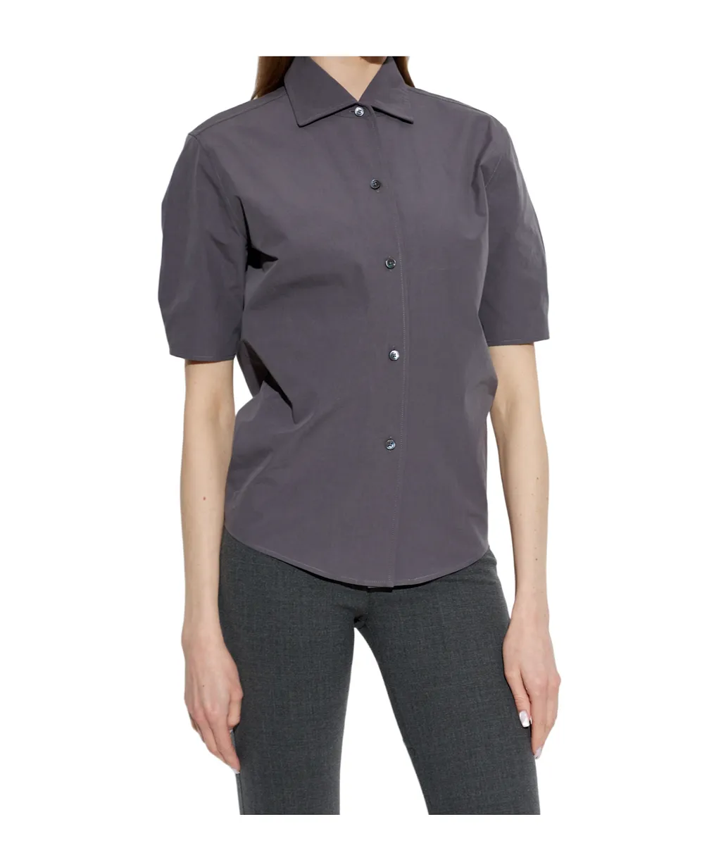 Jil Sander Short-Sleeve Button-Up Top