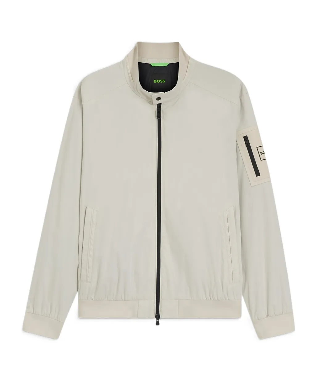 Zip Patch-Pocket Jacket