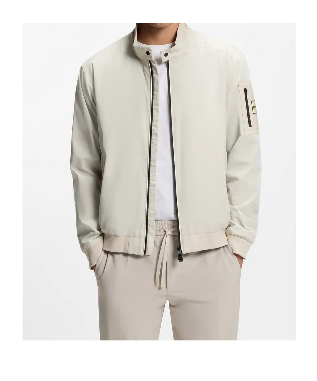 Zip Patch-Pocket Jacket