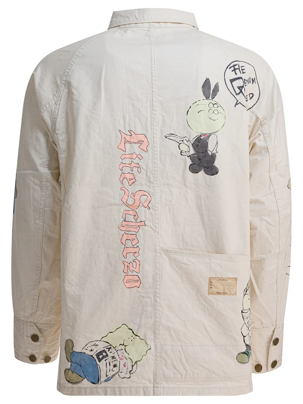 Graphic-Print Cotton Shirt Jacket