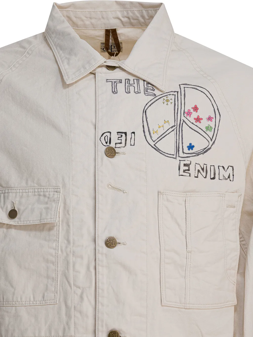 Graphic-Print Cotton Shirt Jacket